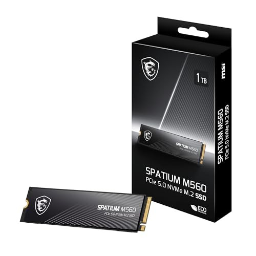 MSI SPATIUM M560 PCIe 5.0 NVMe M.2, 1 TB SSD
