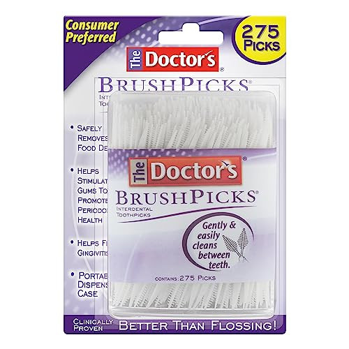 The Doctor's Brush Picks Interdental Oral Toothpicks