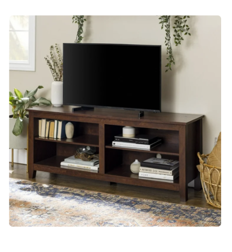 Walker Edison Open Storage TV Stand