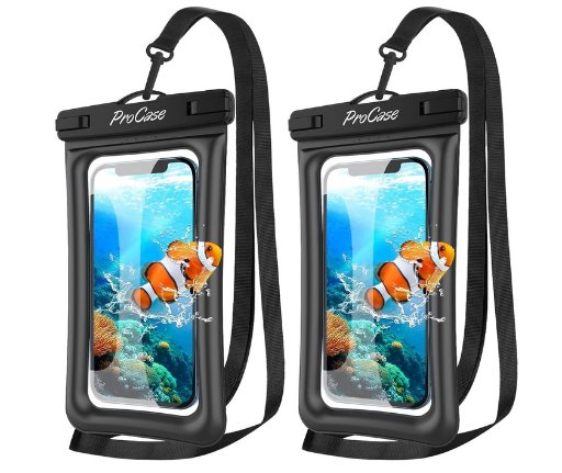 ProCase 2 Pack Floating Waterproof Phone Pouches