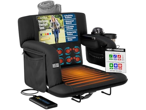 Alpcour Heated Massage Reclining Stadium Seat