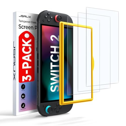 JSAUX 3-Pack Screen Protector for Nintendo Switch 2