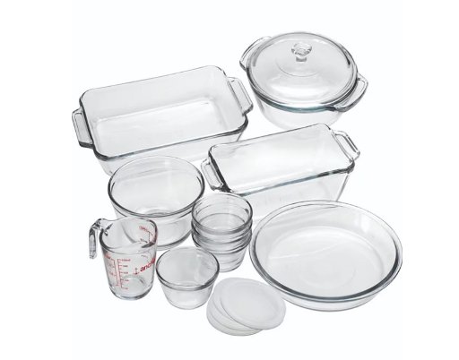 Anchor Hocking 15-Piece Oven Basics Glass Bakeware Set
