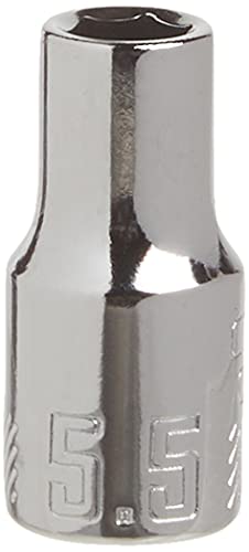 CRAFTSMAN Shallow Socket, Metric, 1/4-Inch Drive, 5.5mm, 6-Point