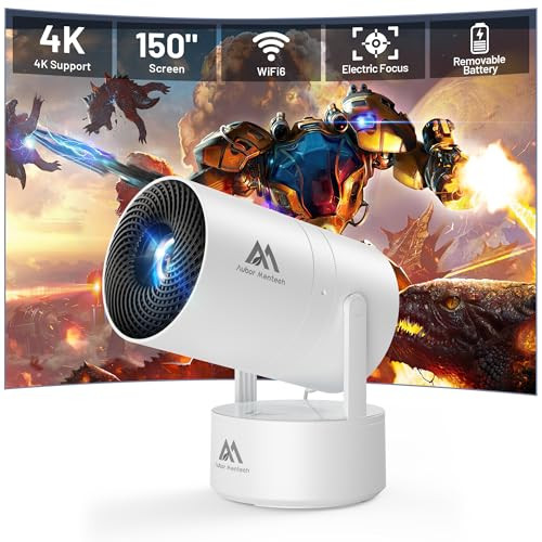 Rechargeable WiFi/Bluetooth Mini Projector