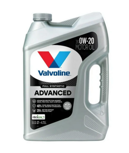 Valvoline Advanced Full Synthetic Motor Oil, 5 Qt.