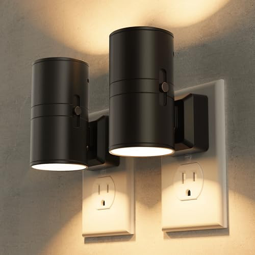 Briignite Dimmable LED Wall Plug Night Lights (2-Pack)