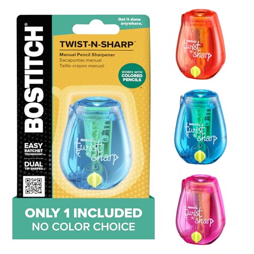 Bostitch Twist-n-Sharp Manual Pencil Sharpener