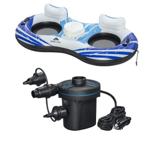 Ozark Trail Rapid River II and Ozark Trail DC Air Pump Combo