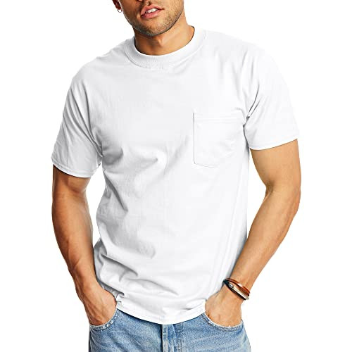 Hanes Men's Heavyweight Pocket T-Shirt