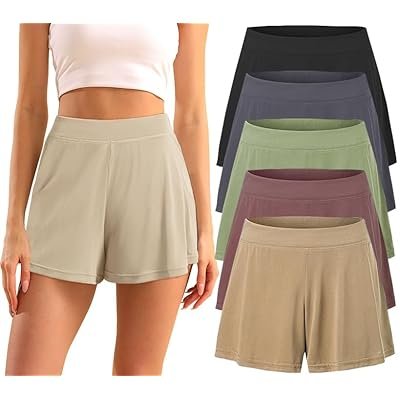 5 Pack Modal Soft Lounge Shorts