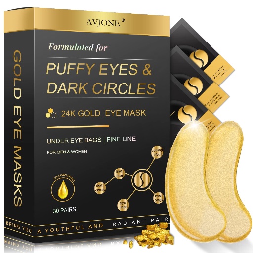 24K Gold Eye Masks – 30 Pairs