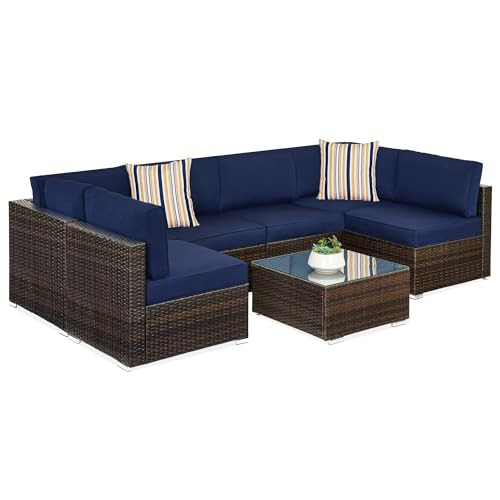 Best Choice Products 7-Piece Modular Outdoor Sectional Conversation Set