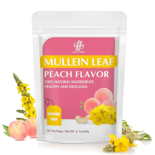 iMATCHME Mullein Peach Tea Bags, 30-Count