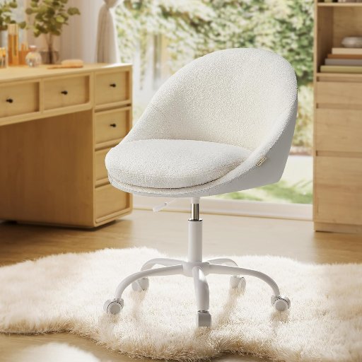 VASAGLE Vanity Chair with Lumbar Support