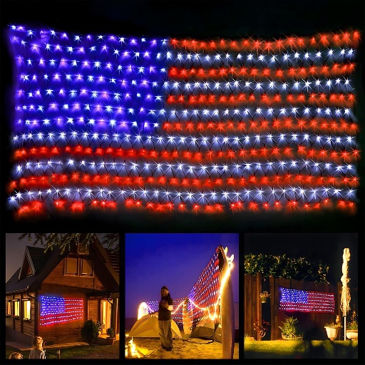 LED Flag Net Lights