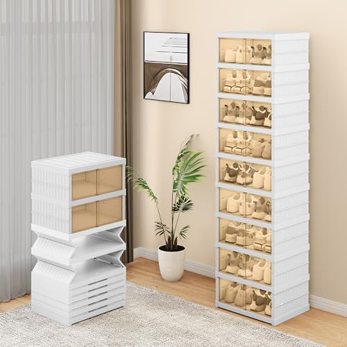 YITAHOME 9-Tier Collapsible Shoe Storage Organizer