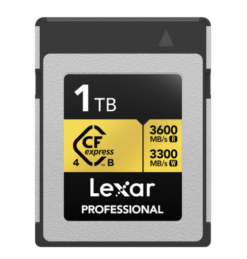 Lexar 1TB Professional GOLD CFexpress 4.0 Type B Memory Card