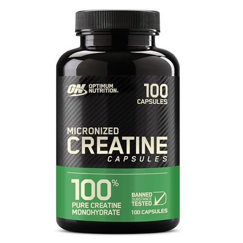 Optimum Nutrition Micronized Creatine Capsules, 100 Count