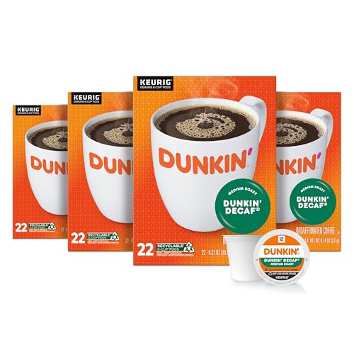 Dunkin' Decaf Medium Roast Coffee K-Cup Pods - 88ct