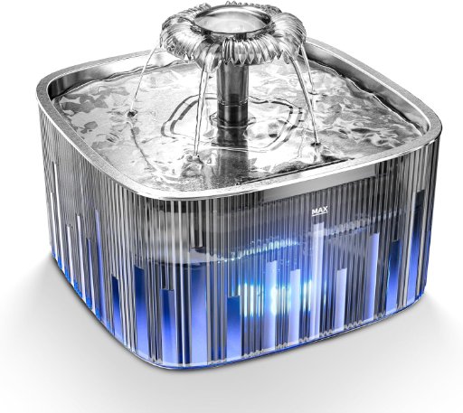 Cat Water Fountain: 75oz/2.2L Automatic Pet Water Dispenser
