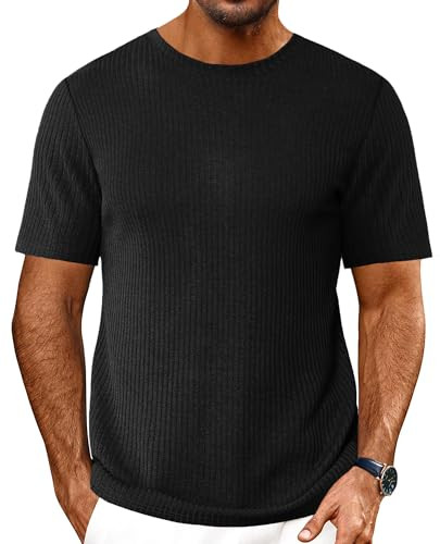 Ekouaer Men's Knit T-Shirts  