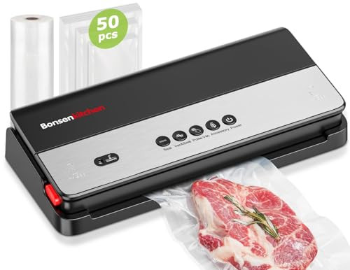 Bonsenkitchen Vacuum Sealer Machine, Multi-Functional Food Sealer