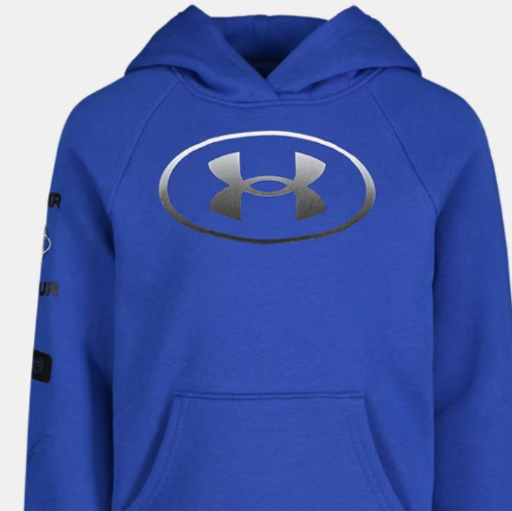 UA Rival Fleece Graphics Little Girls' Hoodie