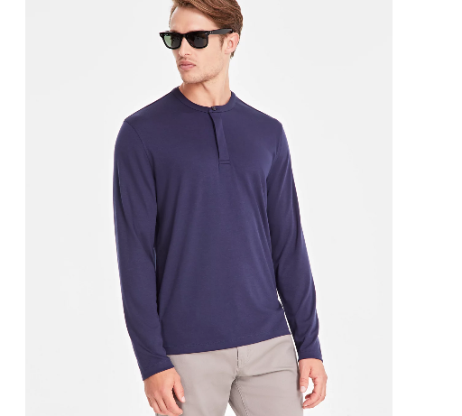 Alfani Men's Alfatech Henley or Crewneck T-Shirt