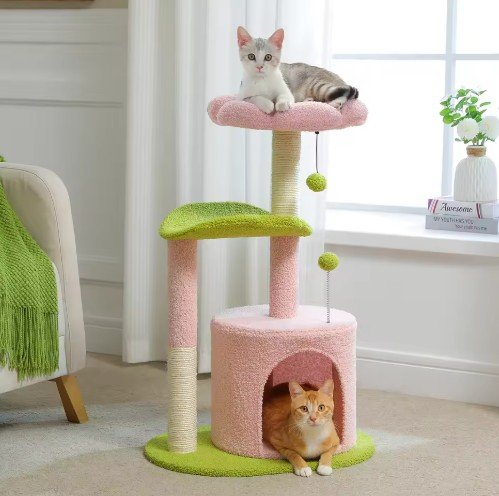 Flower Cat Tree for Indoor Cats