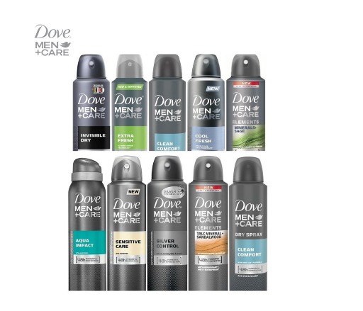 Dove Men+Care Antiperspirant Deodorant Spray (10-Pack)