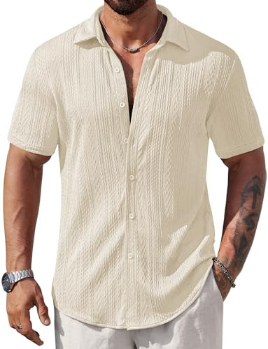 Mens Summer Textured Shirt