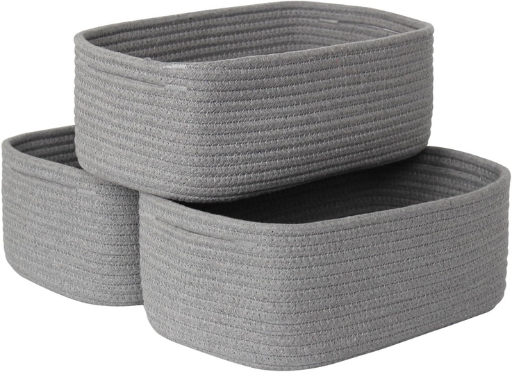 3-Pack Woven Storage Baskets