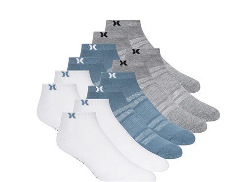Hurley Men's 12-Pairs Low Cut Socks