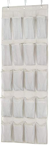 Amazon Basics 20 Large Pocket Over-the-Door Hanging Shoe Organizer