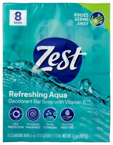 Zest Aqua Bath Soap 8-Bar Pack