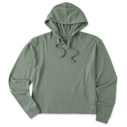 Life is Good Women's Solid Crusher Boxy Hoodie