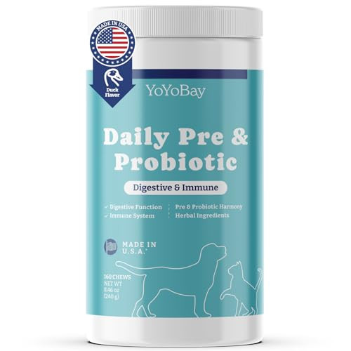 YoYoBay Probiotics for Dogs, 160 Soft Chews