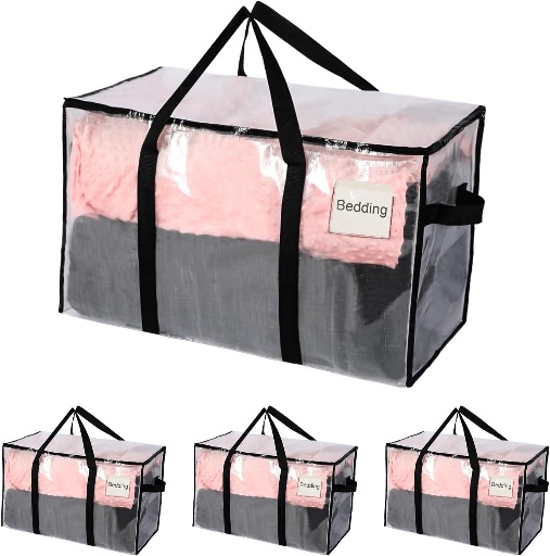 Heavy Duty Large Storage/Moving Bags - 4 Pack
