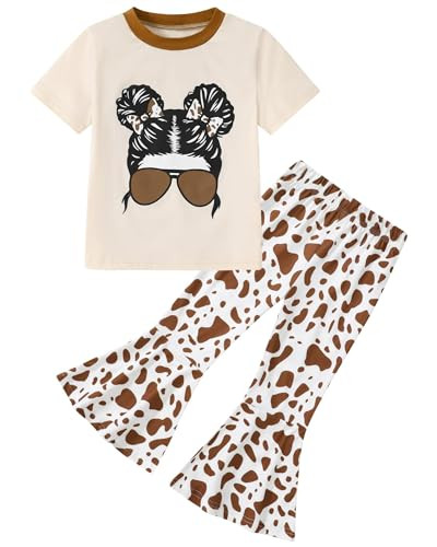 2pcs Sets Printed Girl's Set