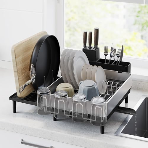 SONGMICS Large Dish Drying Rack