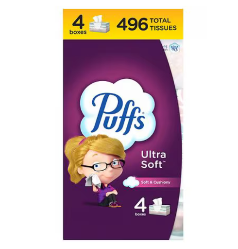 Puffs Tissues 4-Box Pack