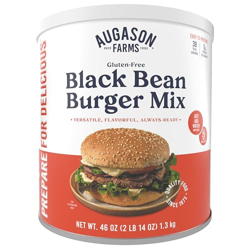 Augason Farms Black Bean Burger Mix, 2 Lbs.