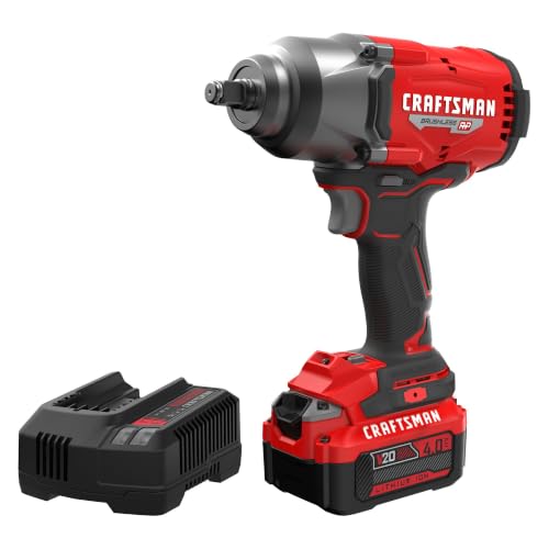 CRAFTSMAN V20 RP Impact Wrench 1/2 Inch 4Ah Battery