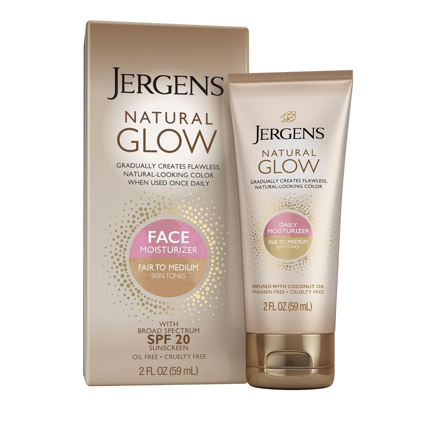 Jergens Natural Glow Face Self Tanner with SPF 20