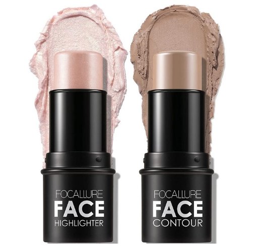 FOCALLURE 2 PCS Waterproof Contour Stick Set