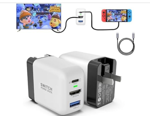 Mirabox Portable TV Docking Station & Charger for Nintendo Switch