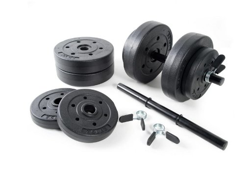 Athletic Works 40-Lb Adjustable Vinyl Dumbbell Set