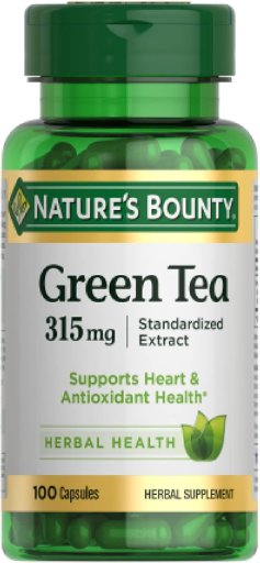 Nature's Bounty Green Tea Pills, 100 Count