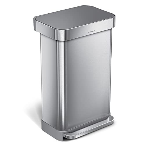 simplehuman Rectangular Hands-Free Kitchen Step Trash Can